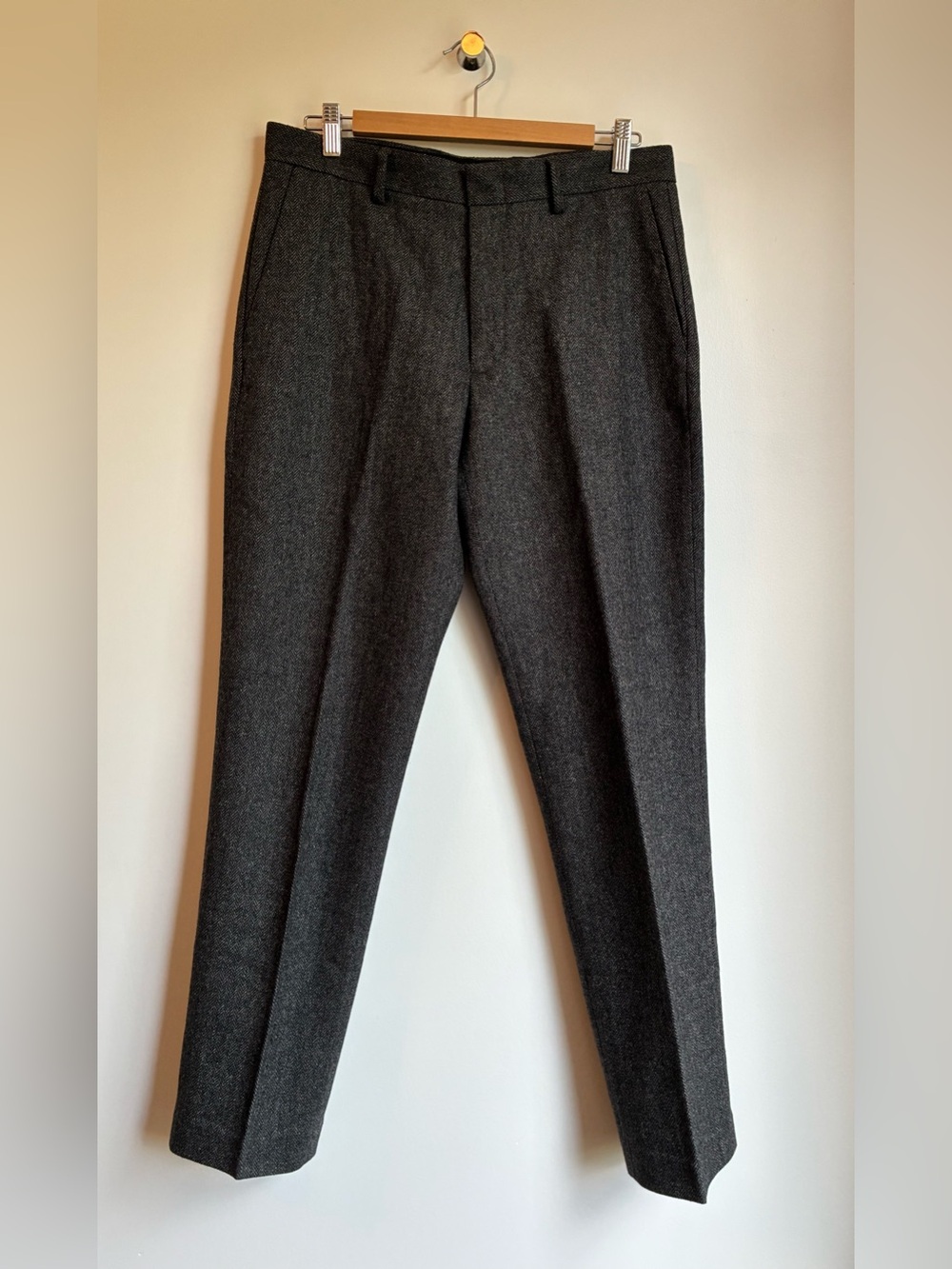J. Crew Ludlow Classic Fit Herringbone Dress Pants Grey HO18 (W31 L32)